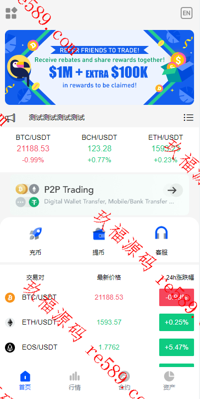 精简版秒合约交易所系统/多语言海外交易所/交易所源码