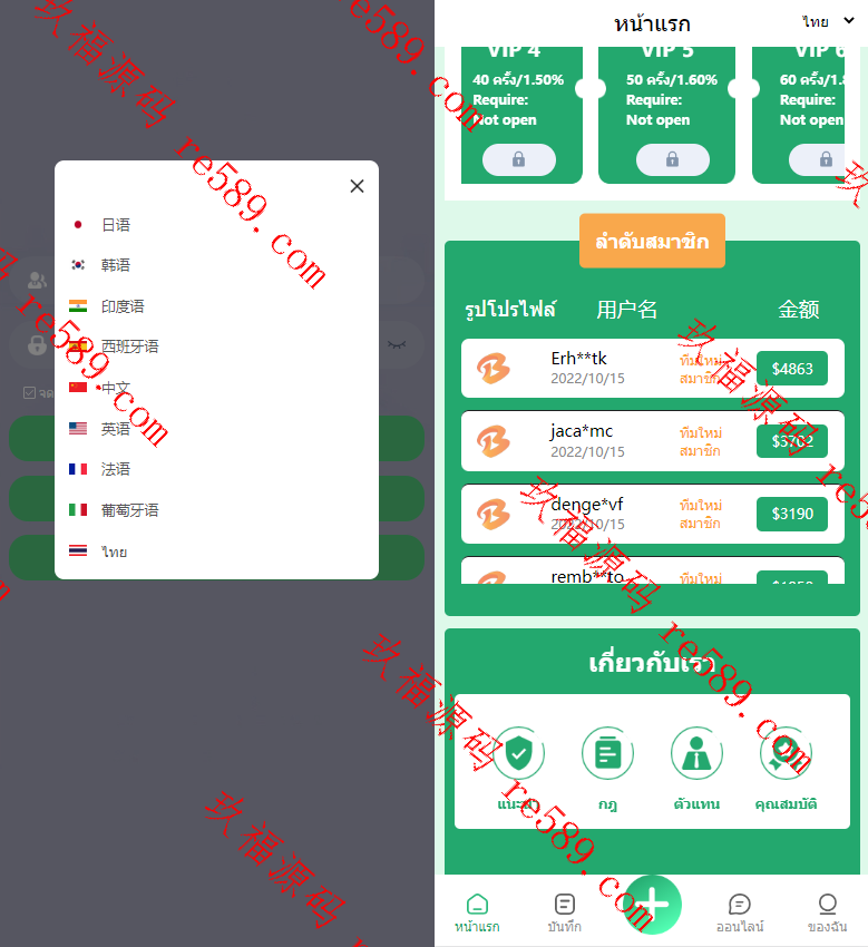 多语言抢单源码/六套UI可切换海外抢单刷单系统源码/订单自动匹配系统/分组杀/连单控